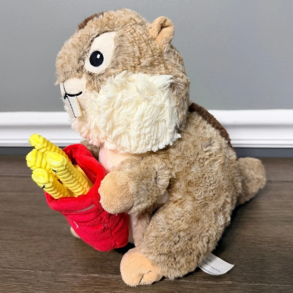 Walmart Chipmunk‎ Plush Stuffed Animal Holding French Fries